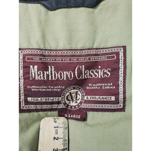 Vintage Marlboro Classics Mens XL Brown Lined Outdoor Insulated Vest - Picture 7 of 16